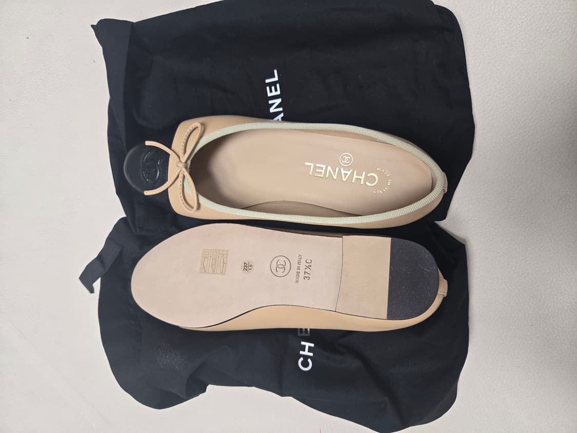 240사이즈 샤넬 플랫 검베 새상품 상품이미지2