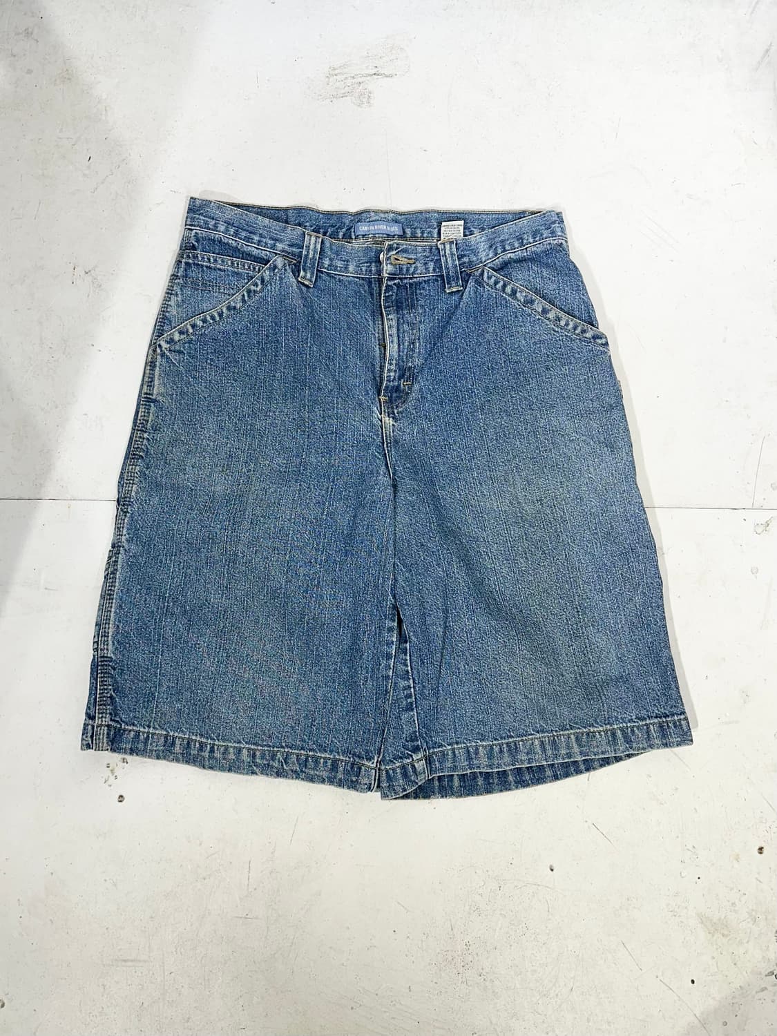 90s 빈티지 중청 올드스쿨 카펜터 버뮤다 데님 하프 팬츠 반바지 상품이미지4