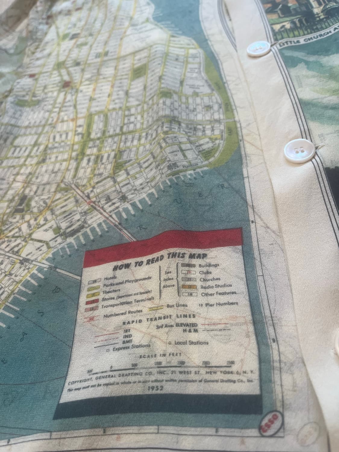 BODE NEW YORK CITY MAP SILK SHIRTS 상품이미지5
