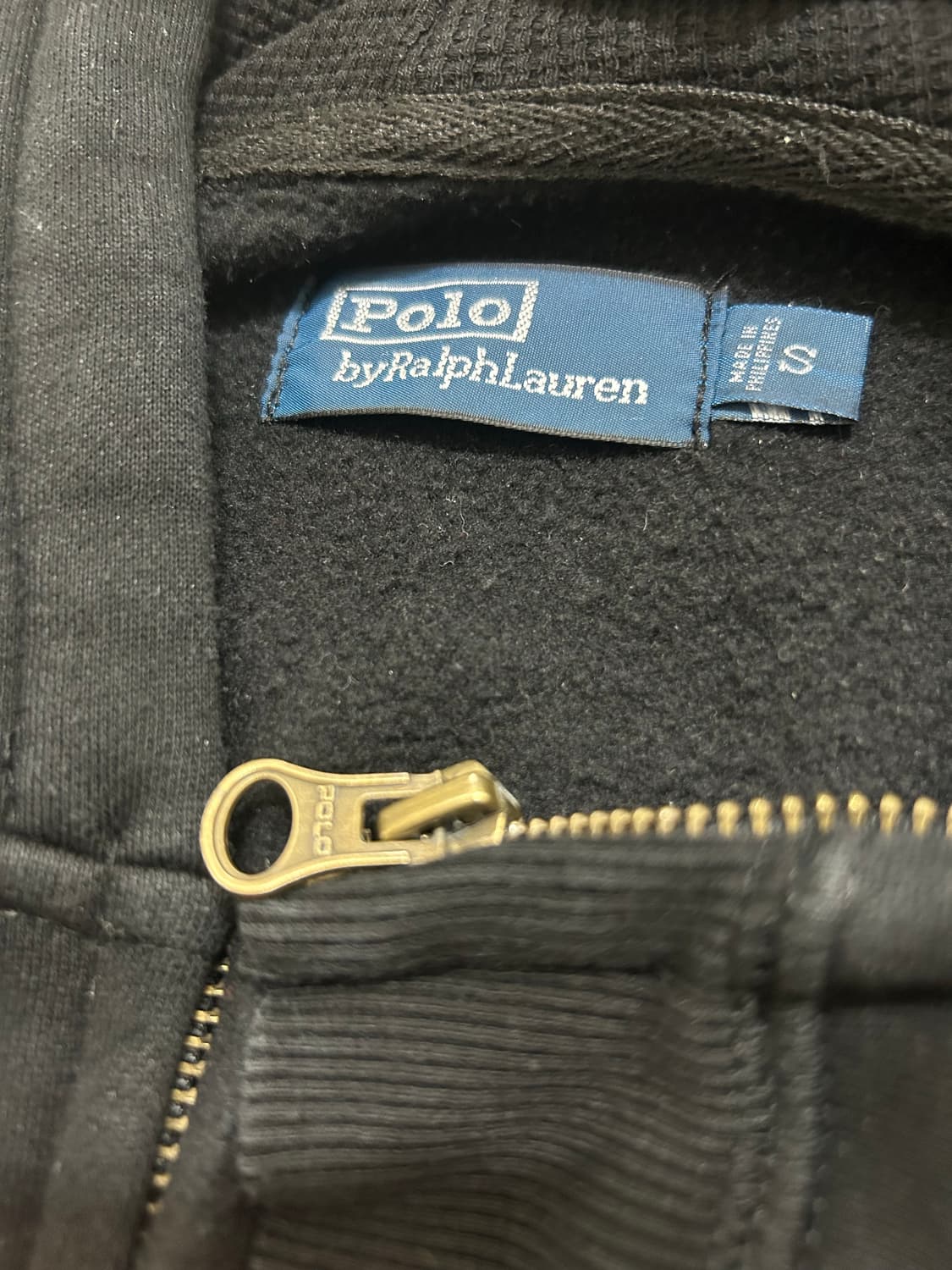 폴로 빅포니 성조기 블랙 후드집업 S 상품이미지4