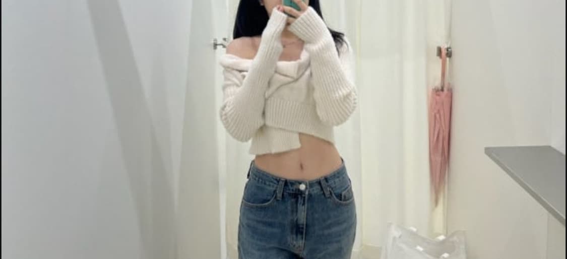 Threetimes) hairly wrap cardigan 상품이미지2