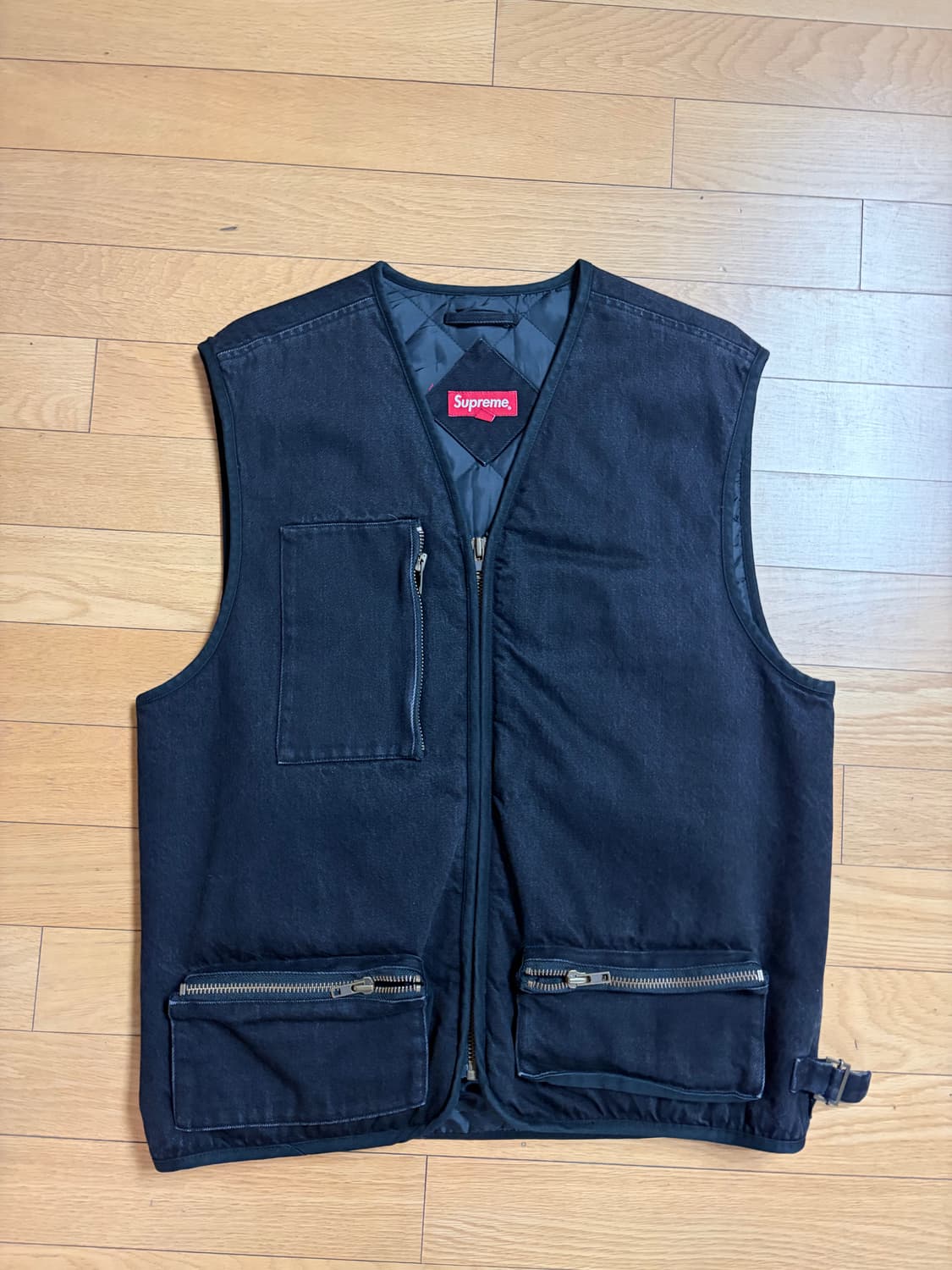 슈프림 집업 데님 조끼 상품이미지1