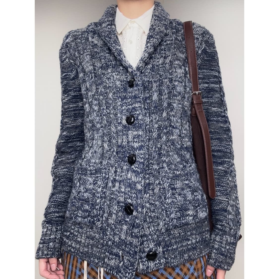 빈티지 네이비 가디건 상품이미지1