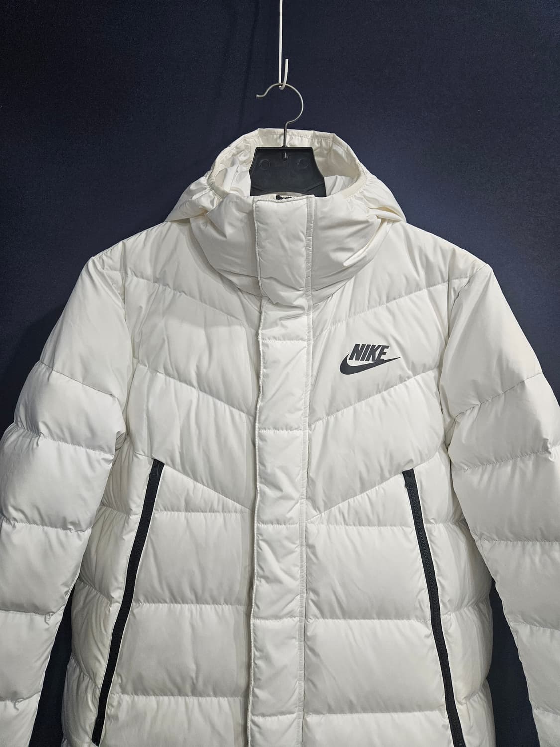 나이키 화이트컬러 남성 100 덕다운 롱패딩  상품이미지7
