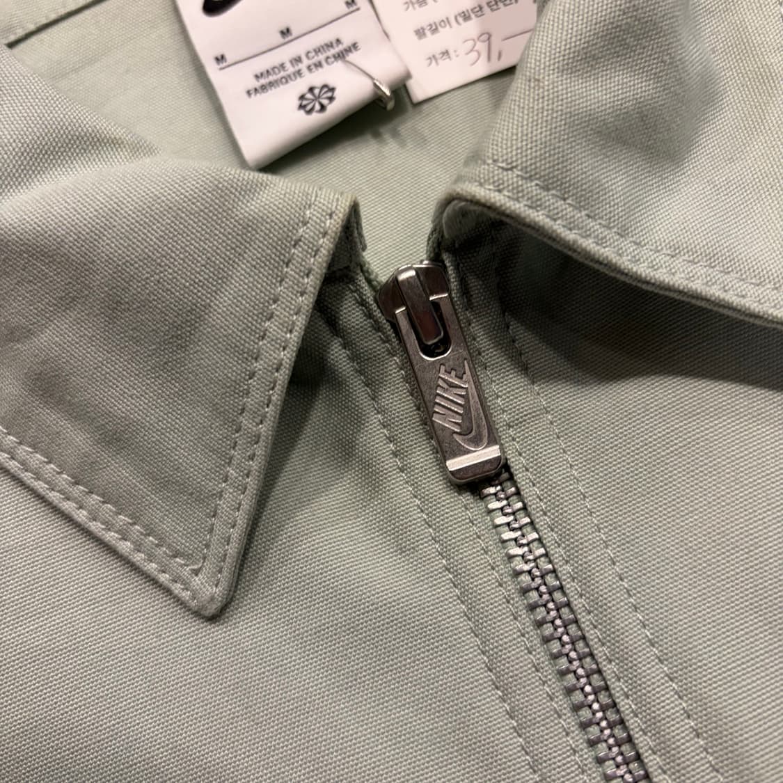 [M] 나이키 반집업 카라티 라이트올리브 오렌지 스우시 C450 상품이미지5