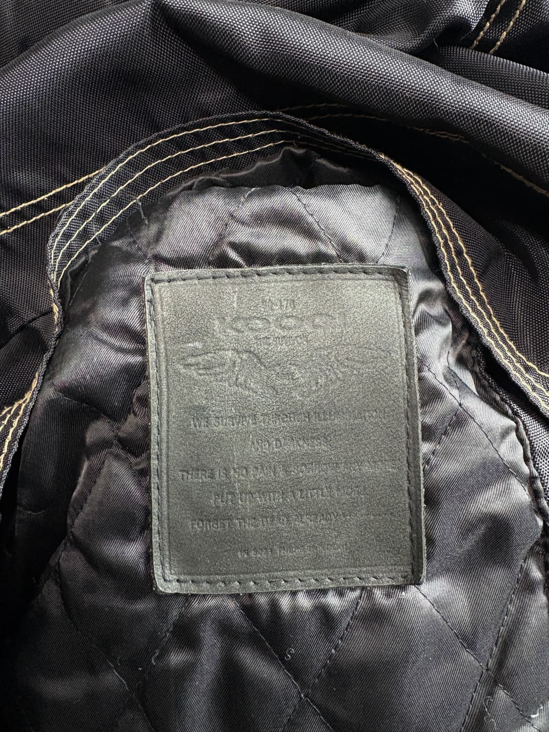 빈티지 아카이브 레더 디테일 플라이트 봄버 자켓 3083 상품이미지3