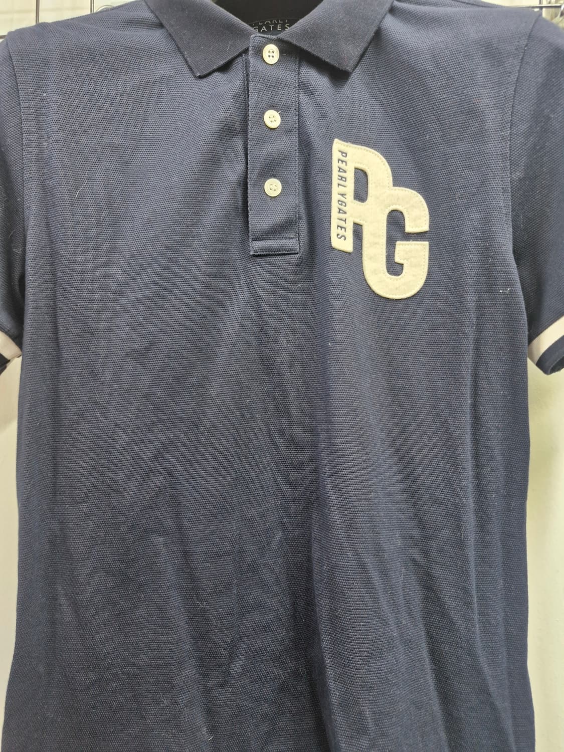 95M 파리게이츠 네이비 카라 반팔티. 상품이미지4