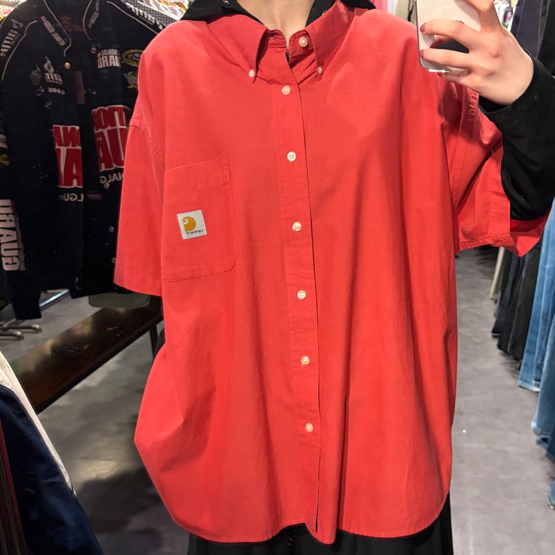 [IM] Carhartt 칼하트 반팔 셔츠 레드오렌지 상품이미지3