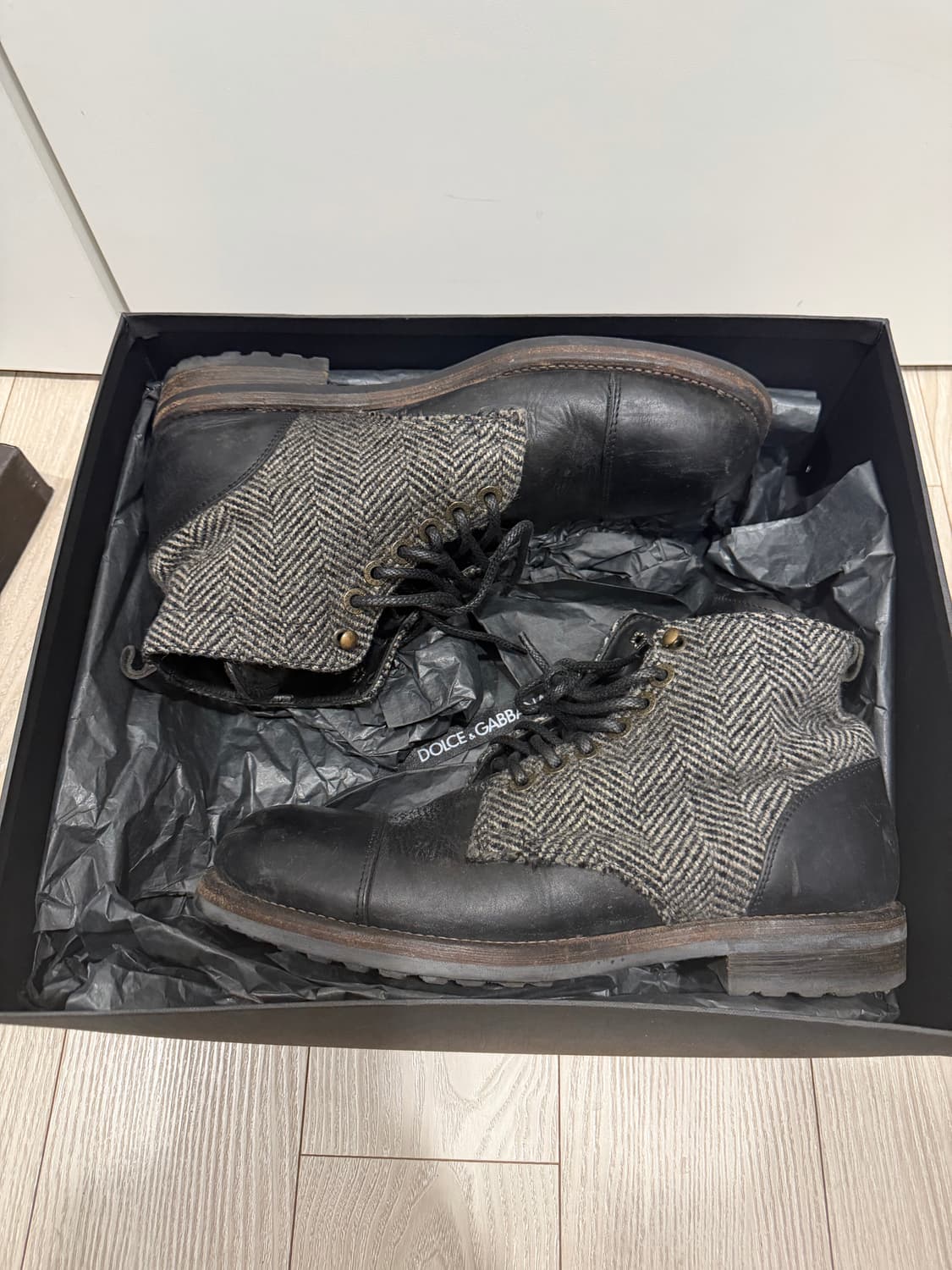 돌체앤가바나 빈티지 헤링본 부츠  상품이미지7