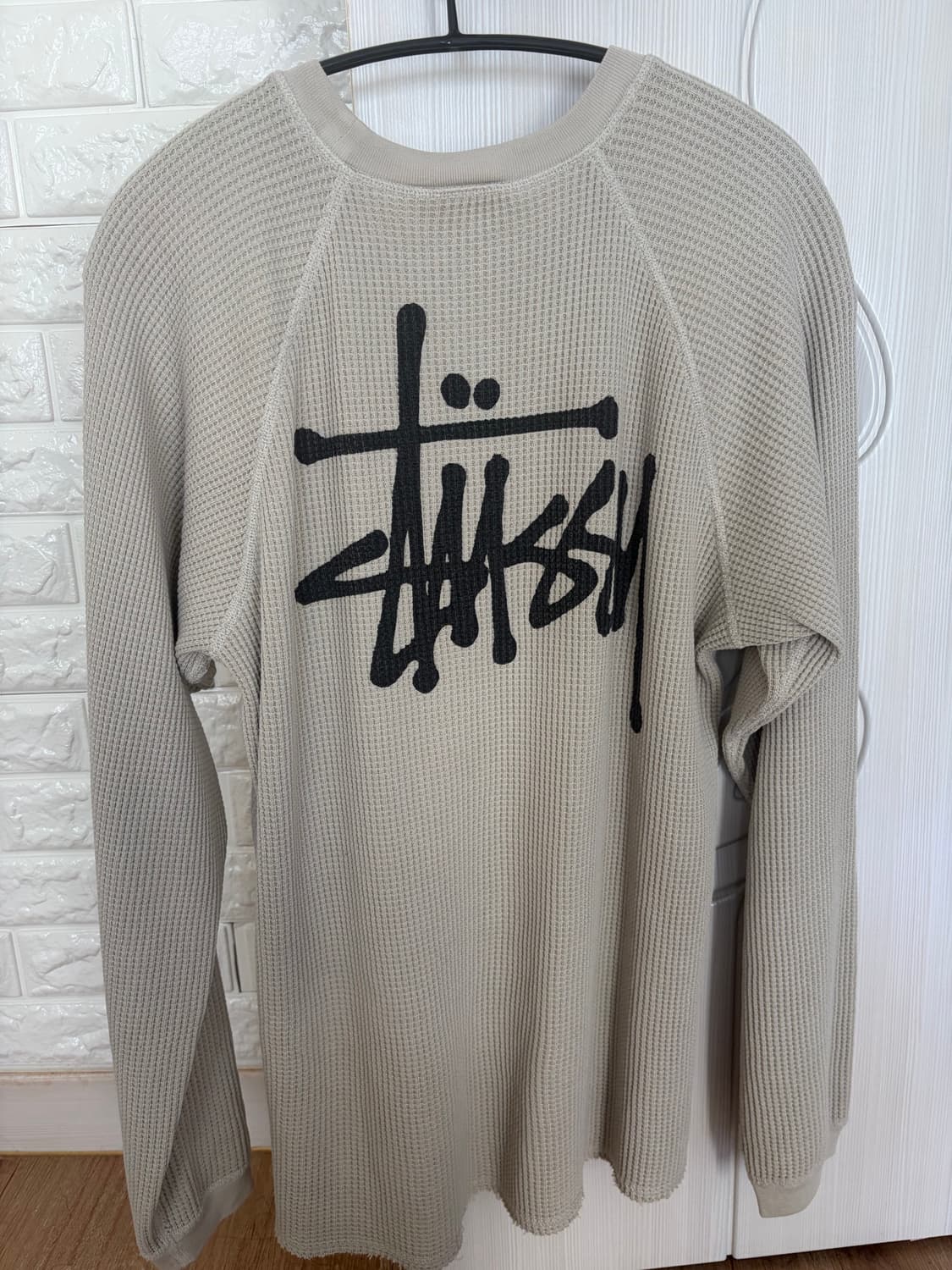 스투시 래글런 써멀 롱슬리브 크루 본 M 상품이미지3