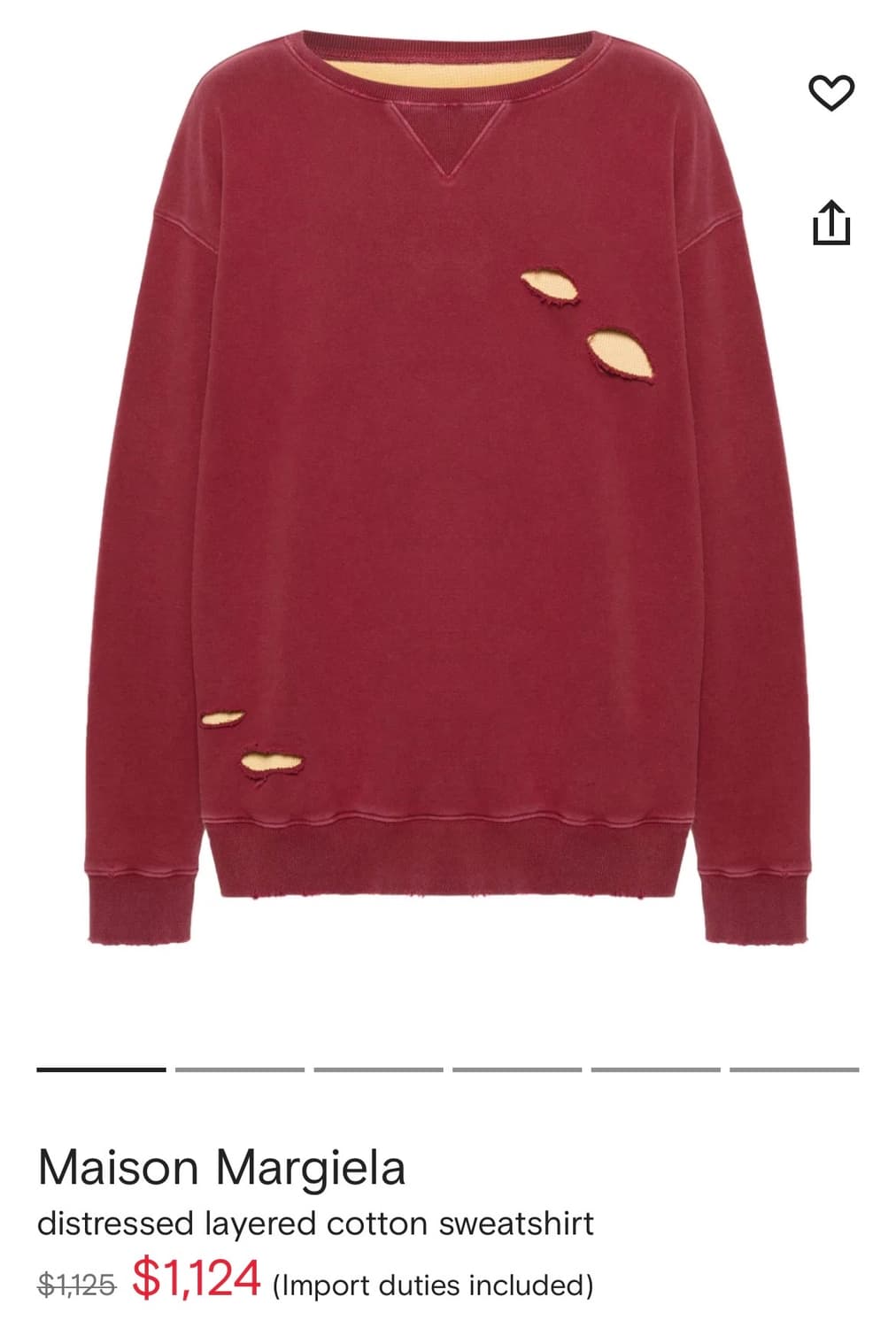 마르지엘라 맨투맨 상품이미지4