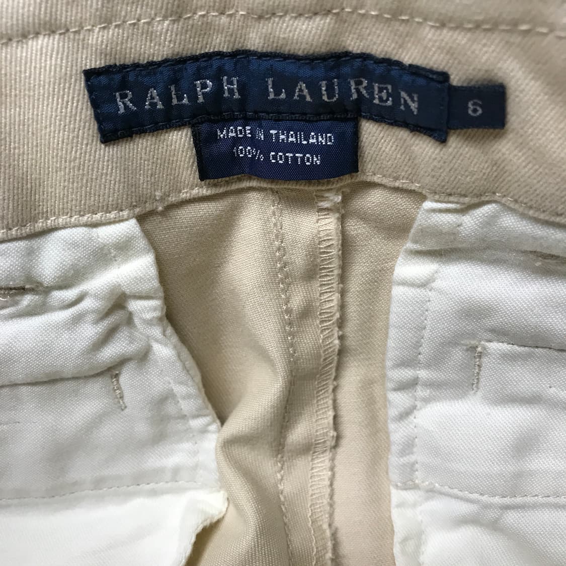 폴로 랄프로렌 베이지 치노 팬츠 6(W) 상품이미지5
