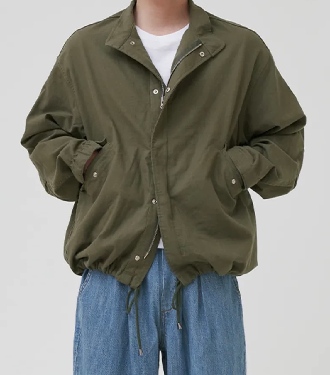 TOFFEE 스트링 야상 자켓 (KHAKI) 상품이미지1