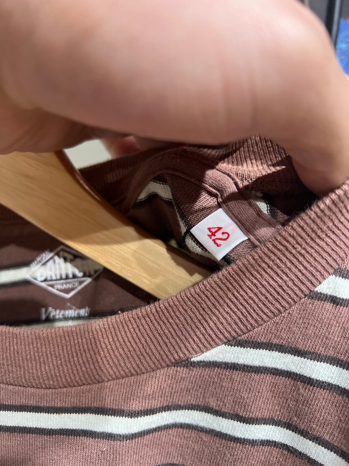 Danton 단톤 스트라이프 반팔 티셔츠 상품이미지4