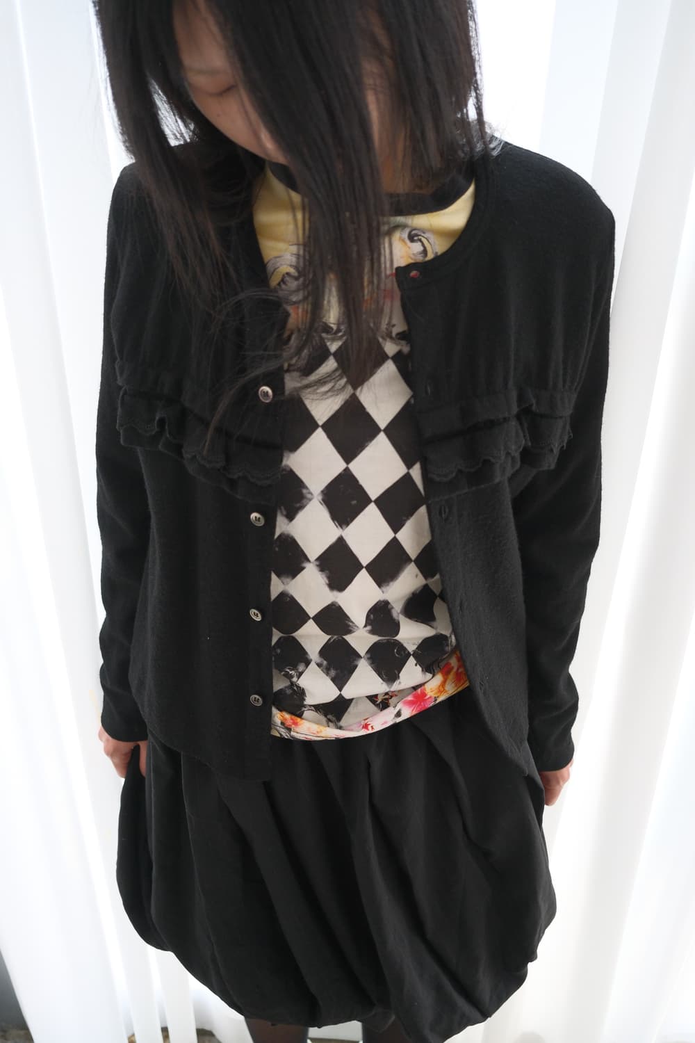 Frill wool cardigan 상품이미지4