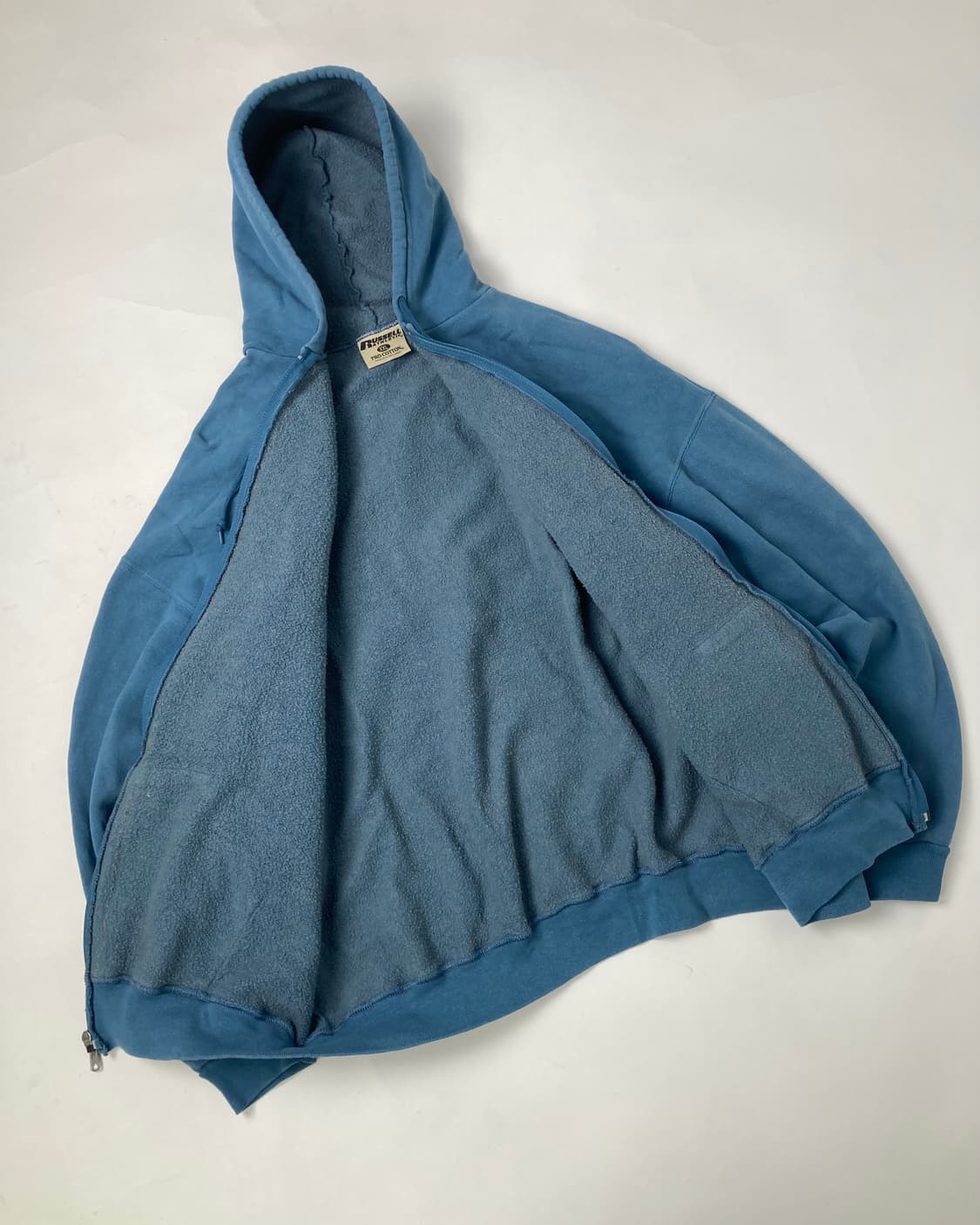 00s Russell Zip Up Hoodie (steel blue) 상품이미지7