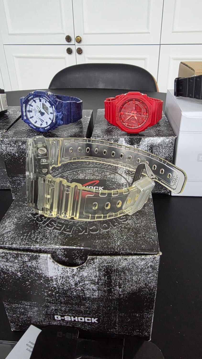 백화점판/풀셋) 지샥 GA-2100 투명 시계 상품이미지4