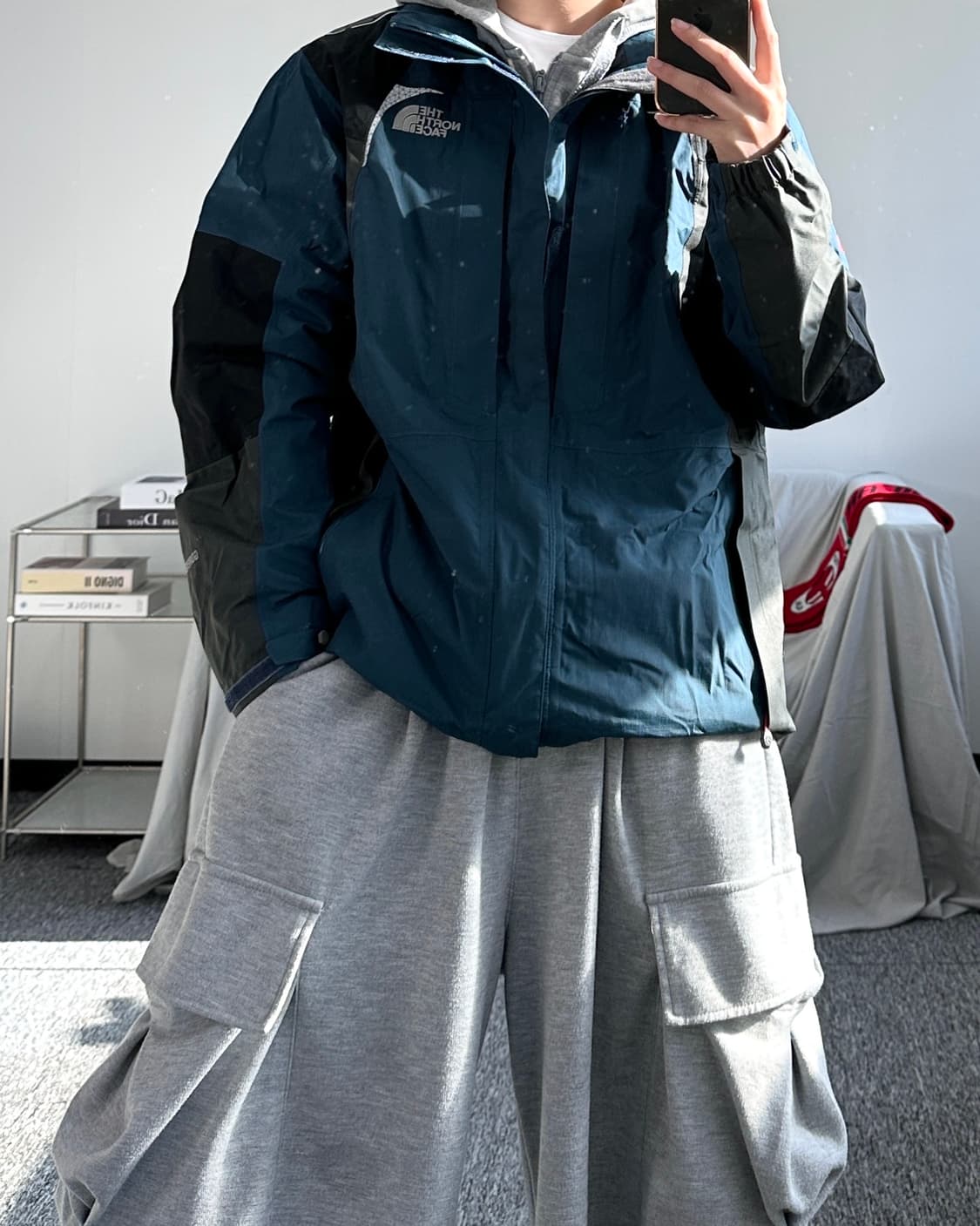 노스페이스 블루 고어텍스 써밋 시리즈 바람막이 100 상품이미지3