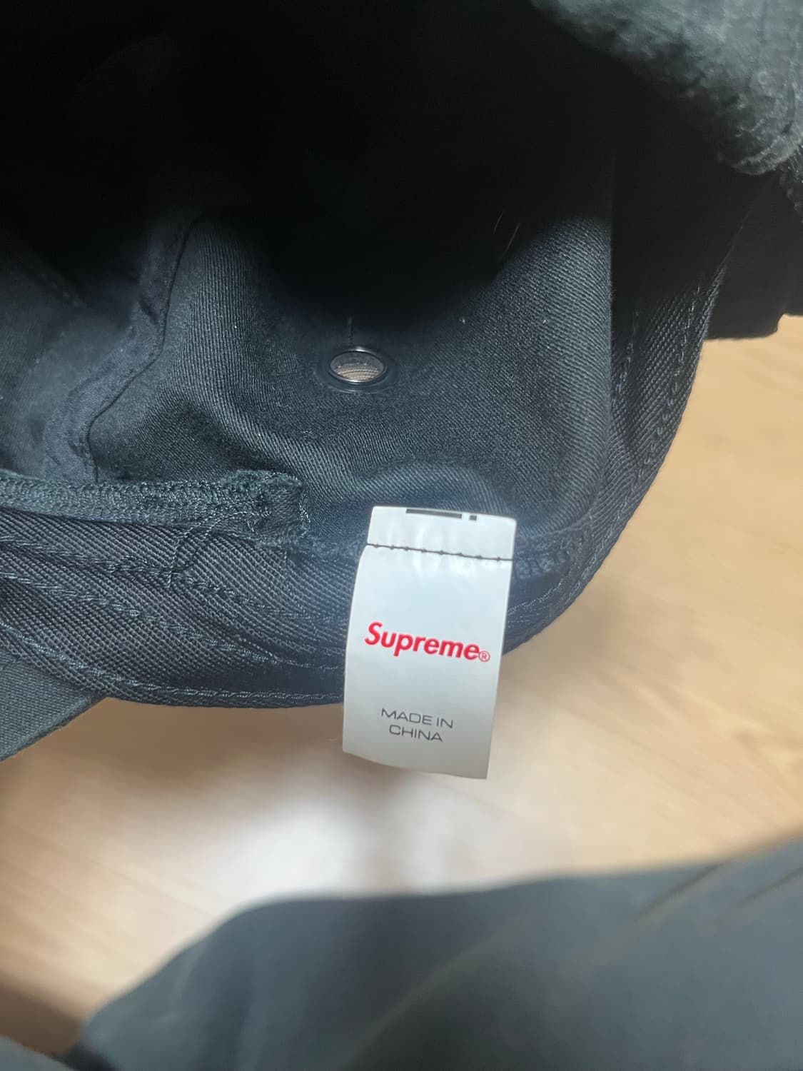 22fw 슈프림 캠프캡 모자 블랙 상품이미지8