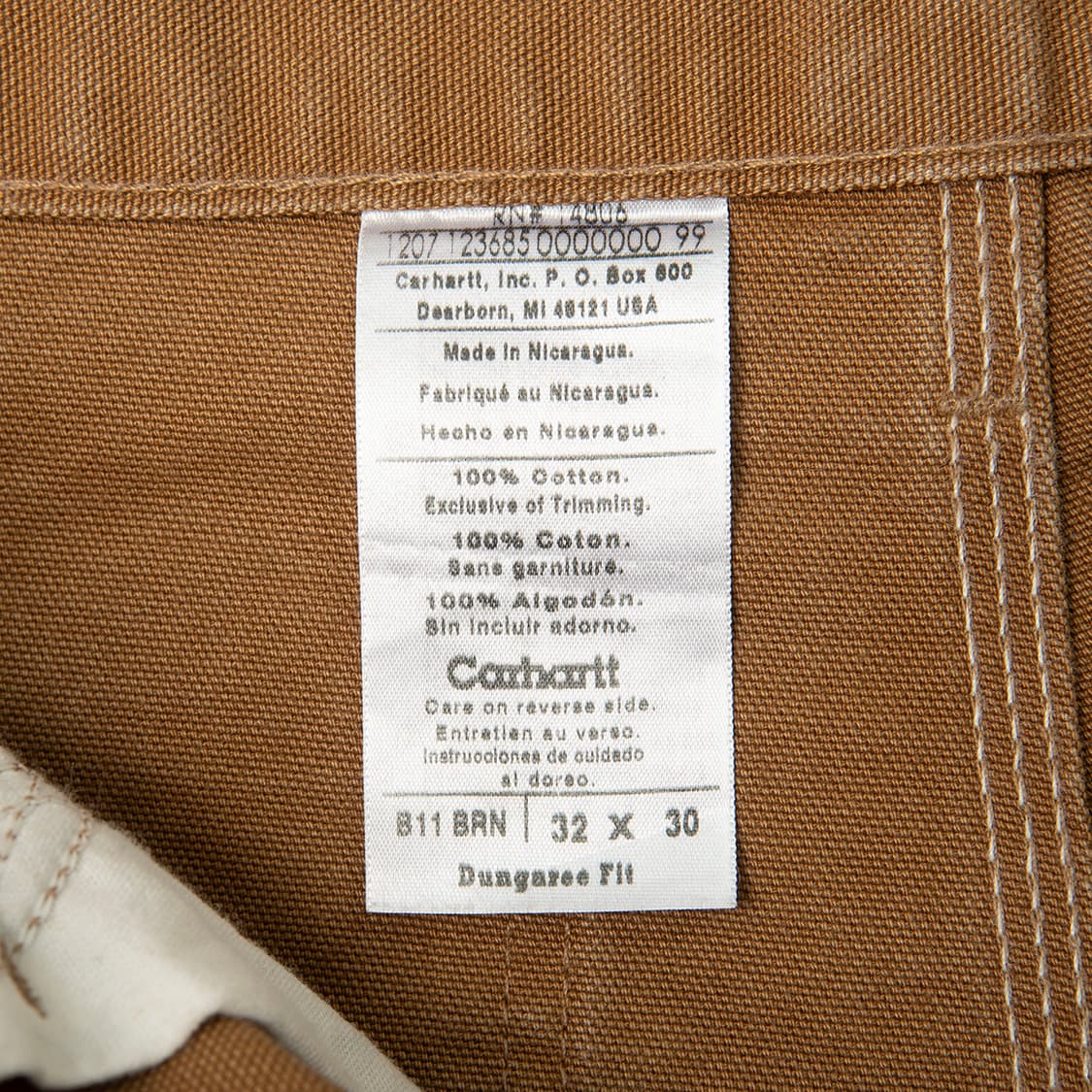 [32] 칼하트 B11 BRN 싱글니 카펜터 워크팬츠 MB-1329  상품이미지8