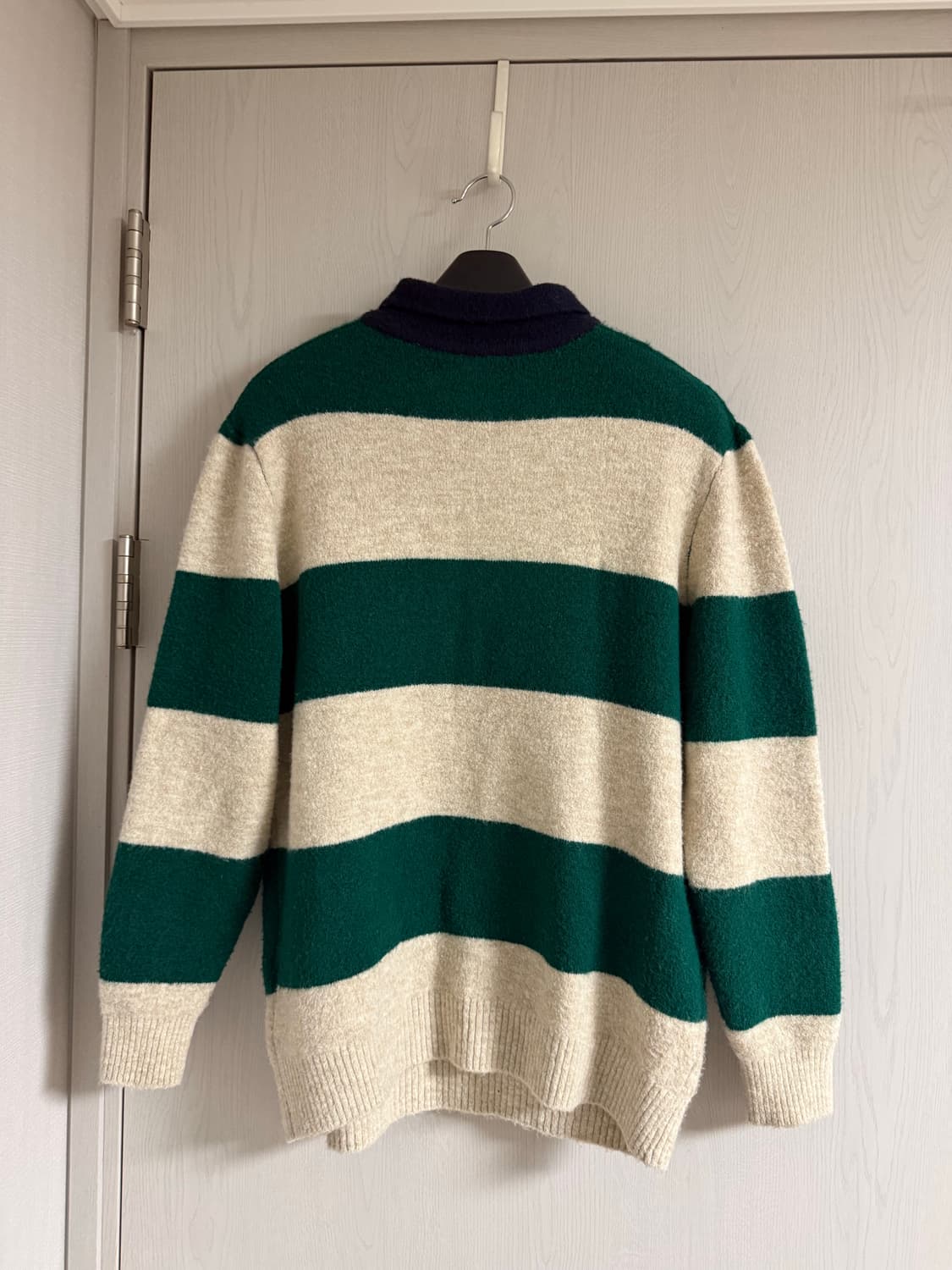 자라 스트라이프 카라넥 앙고라 니트 L 40 상품이미지2