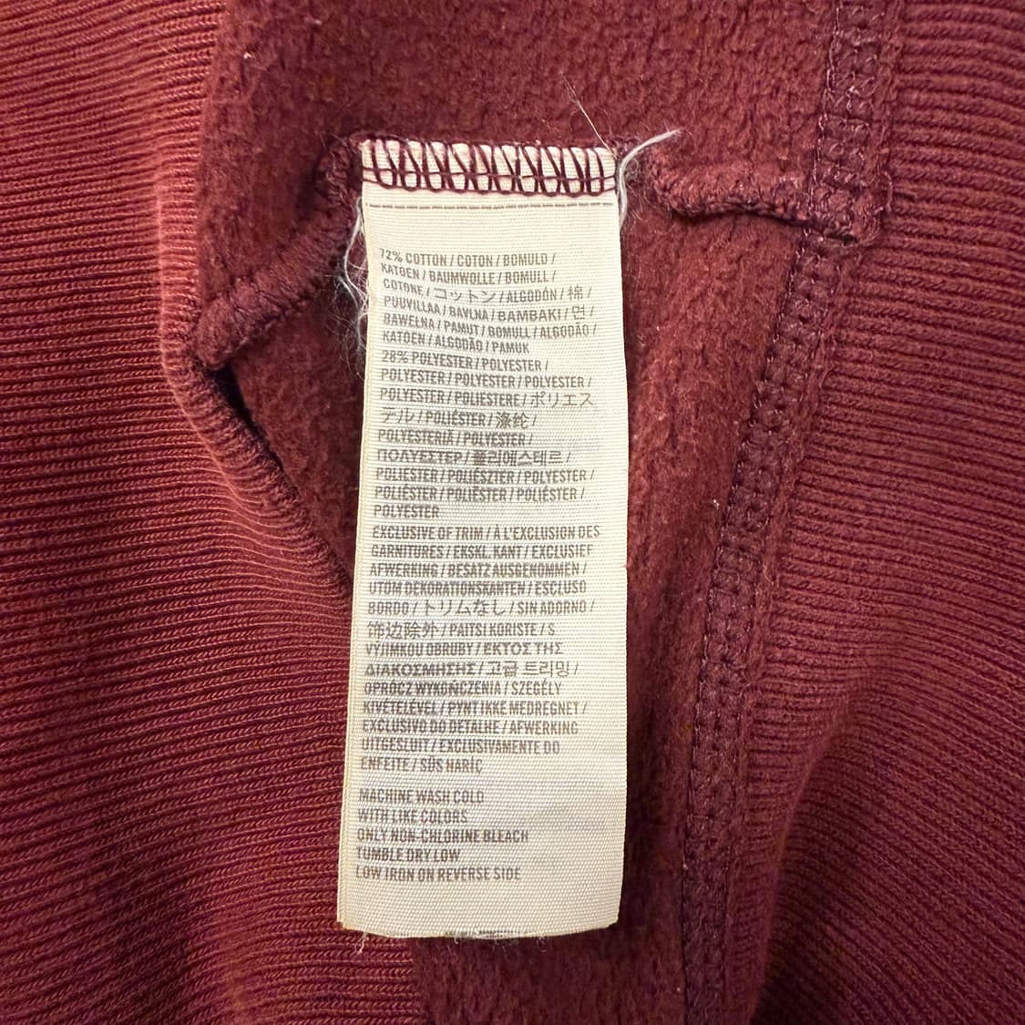 홀리스터 버건디 후드집업  상품이미지6