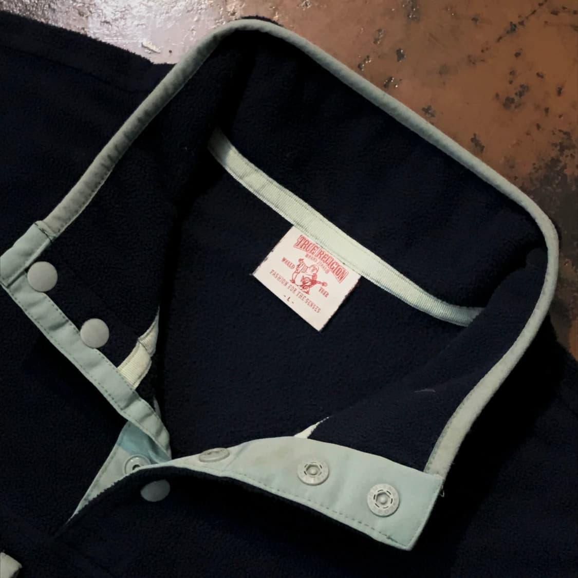 트루릴리젼 네이비 후리스 반집업 자켓 여성 66  상품이미지4