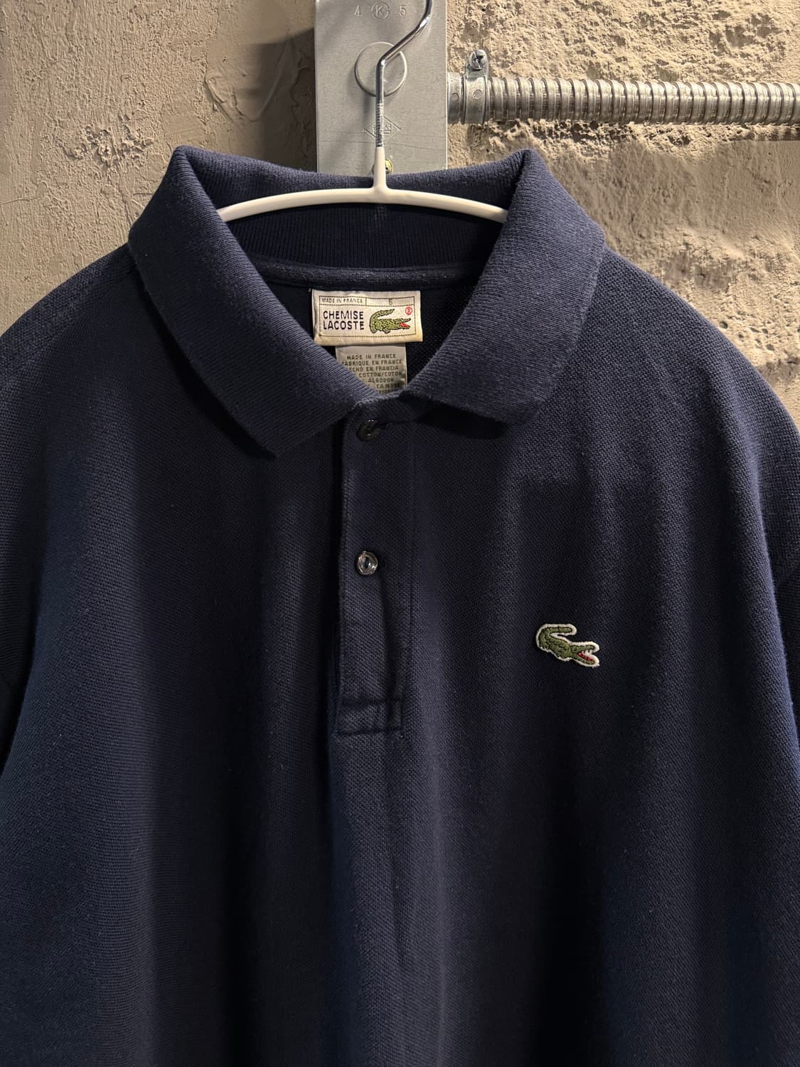 XL 라코스테 LACOSTE 프랑스 생산 클래식 피케 폴로 셔츠 네이비 상품이미지4