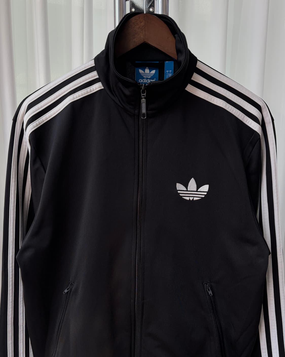 [S-M]아디다스 구형 파이어버드 블랙 트랙탑 져지 상품이미지4