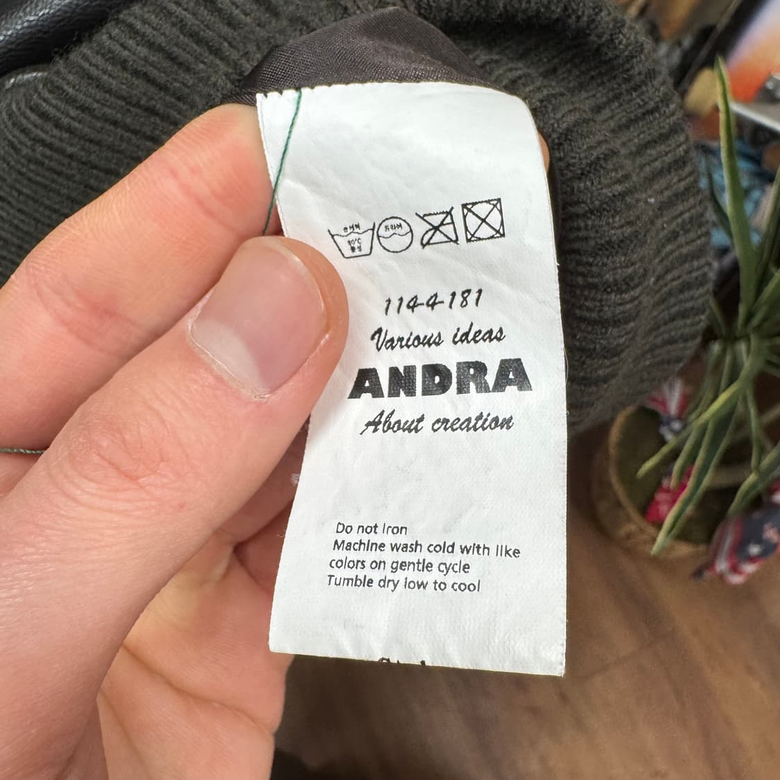 90s JPN VINTAGE 리얼 레더 블루종 자켓 블랙 상품이미지7