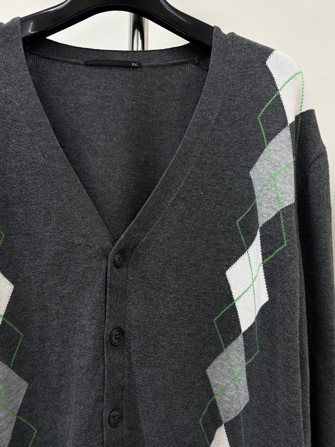 빈티지 아가일 가디건 상품이미지6