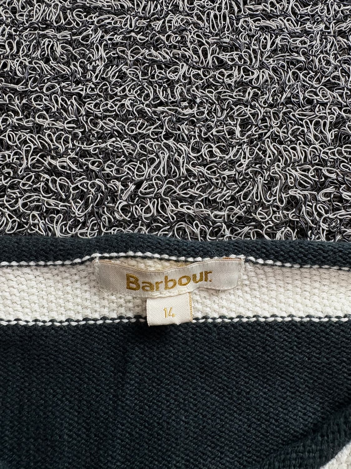 바버 우먼스 스트라이프 코튼 혼방 스웨터 3528 상품이미지3