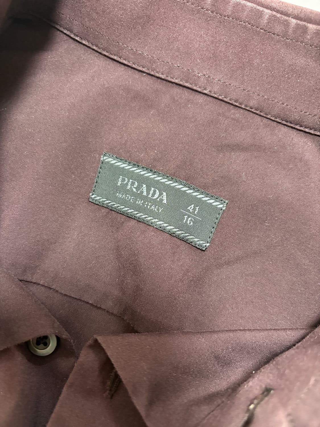 [41] 프라다 코튼 나일론 스트레치 셔츠 상품이미지4