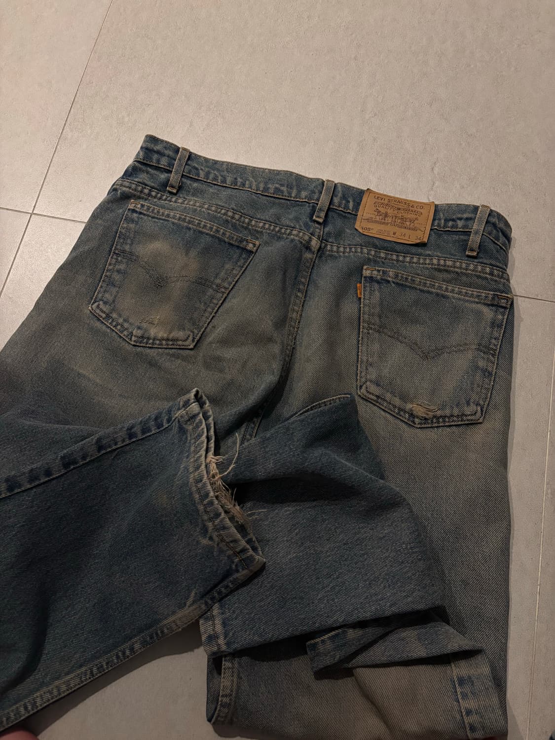  90‘s levis 505 blank orange tab (USA) 상품이미지3