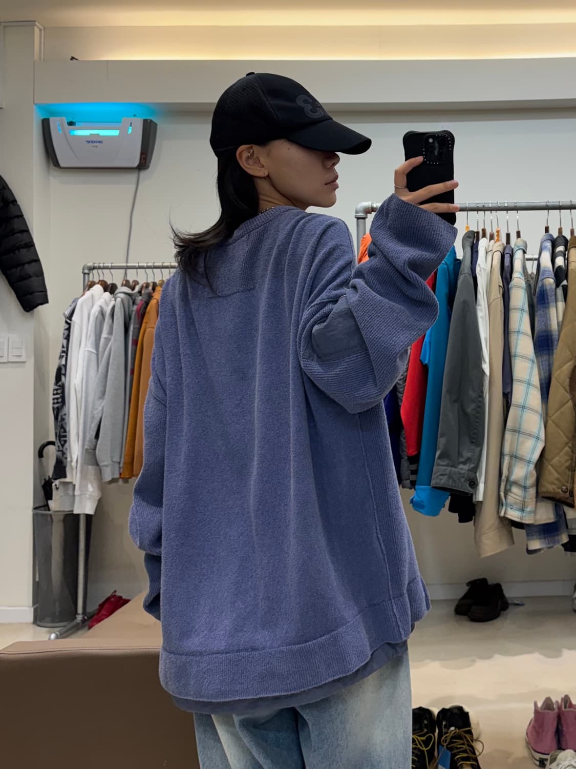 준지 JC3151P51S 나일론 배색 포켓 디테일 니트 상품이미지7