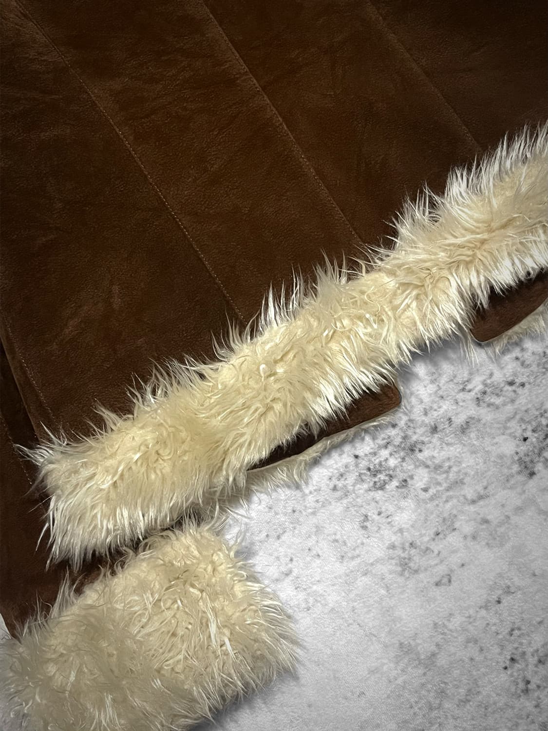 (ba-tsu) 00s suede fur hood jacket  상품이미지6