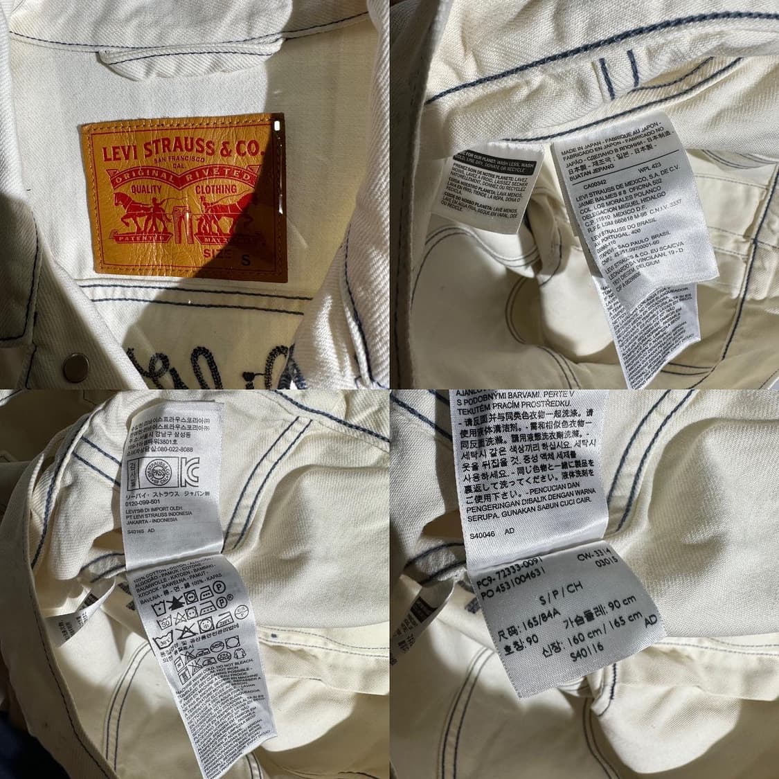 리바이스 재팬라인 자수 데님 트러커 자켓 상품이미지8