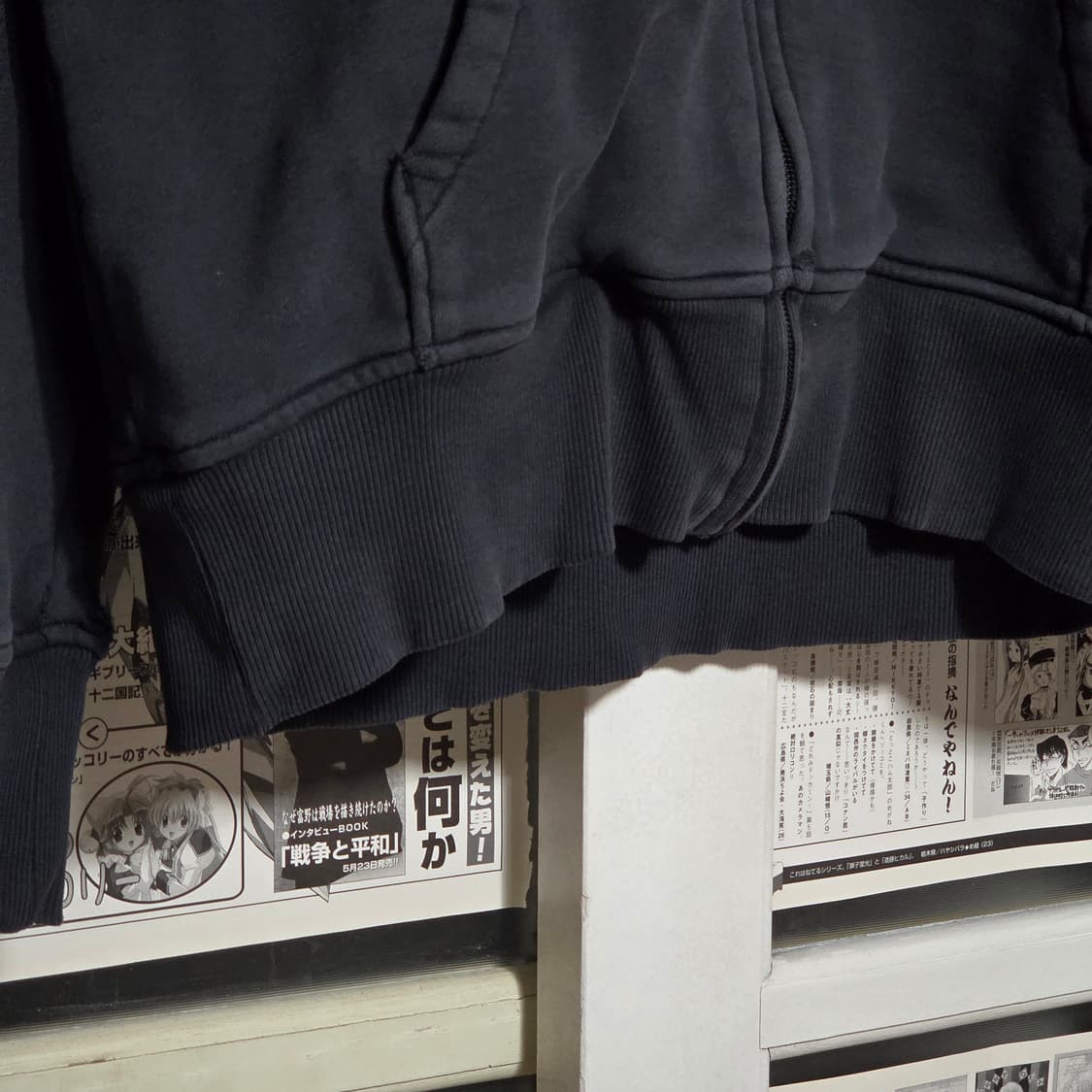 나이키 빅 로고 프린팅 블랙 후드집업 상품이미지7