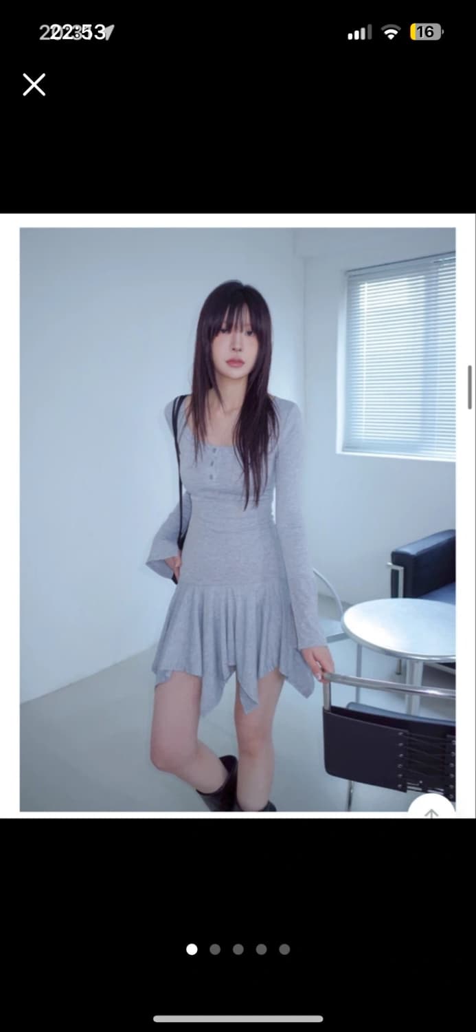 위위미유 러플 원피스 상품이미지1