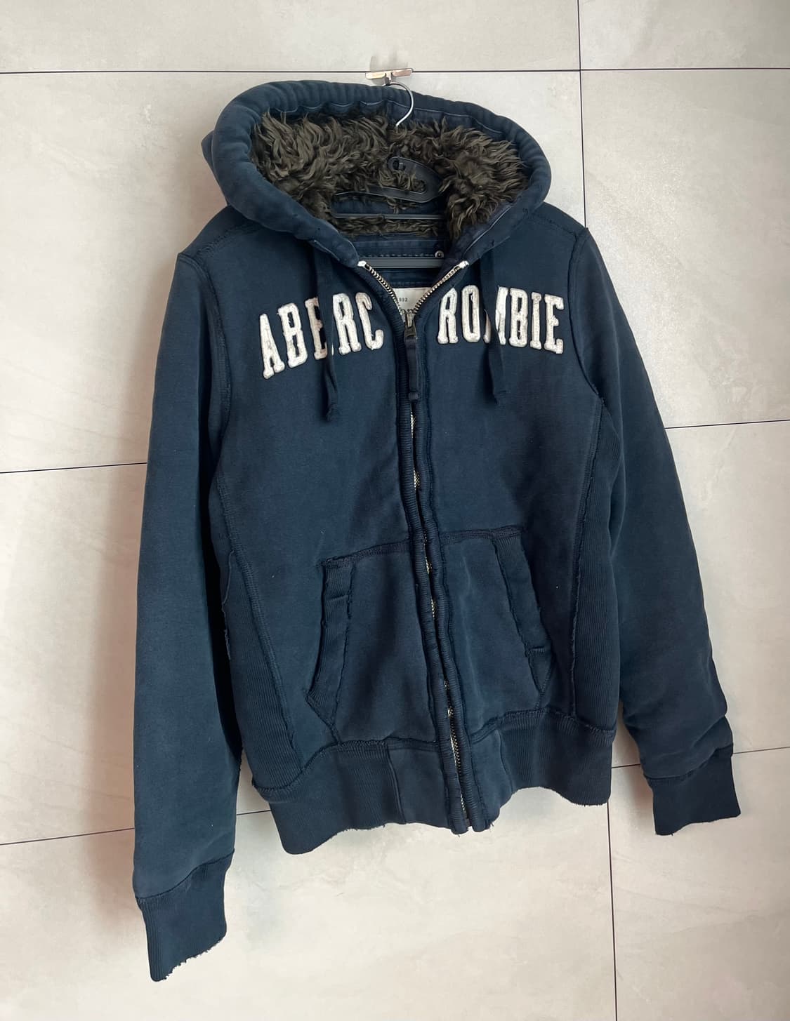 아베크롬비 울프죠 네이비 후드집업 [S] 상품이미지2