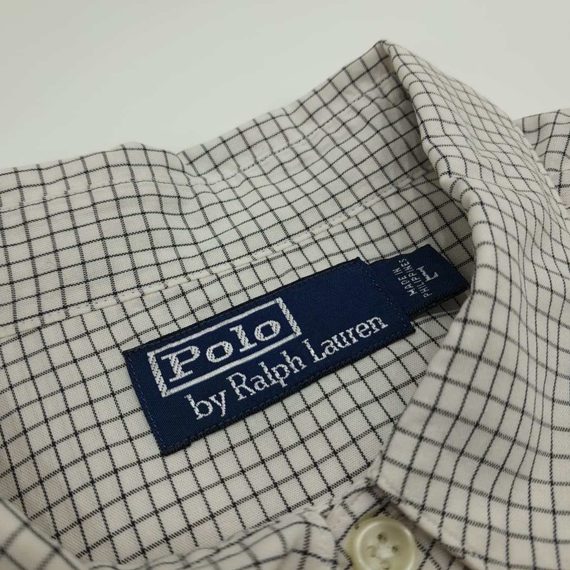 CN694 L 폴로 랄프로렌 모던 웨스턴 체크 긴팔 셔츠 남방 상품이미지4
