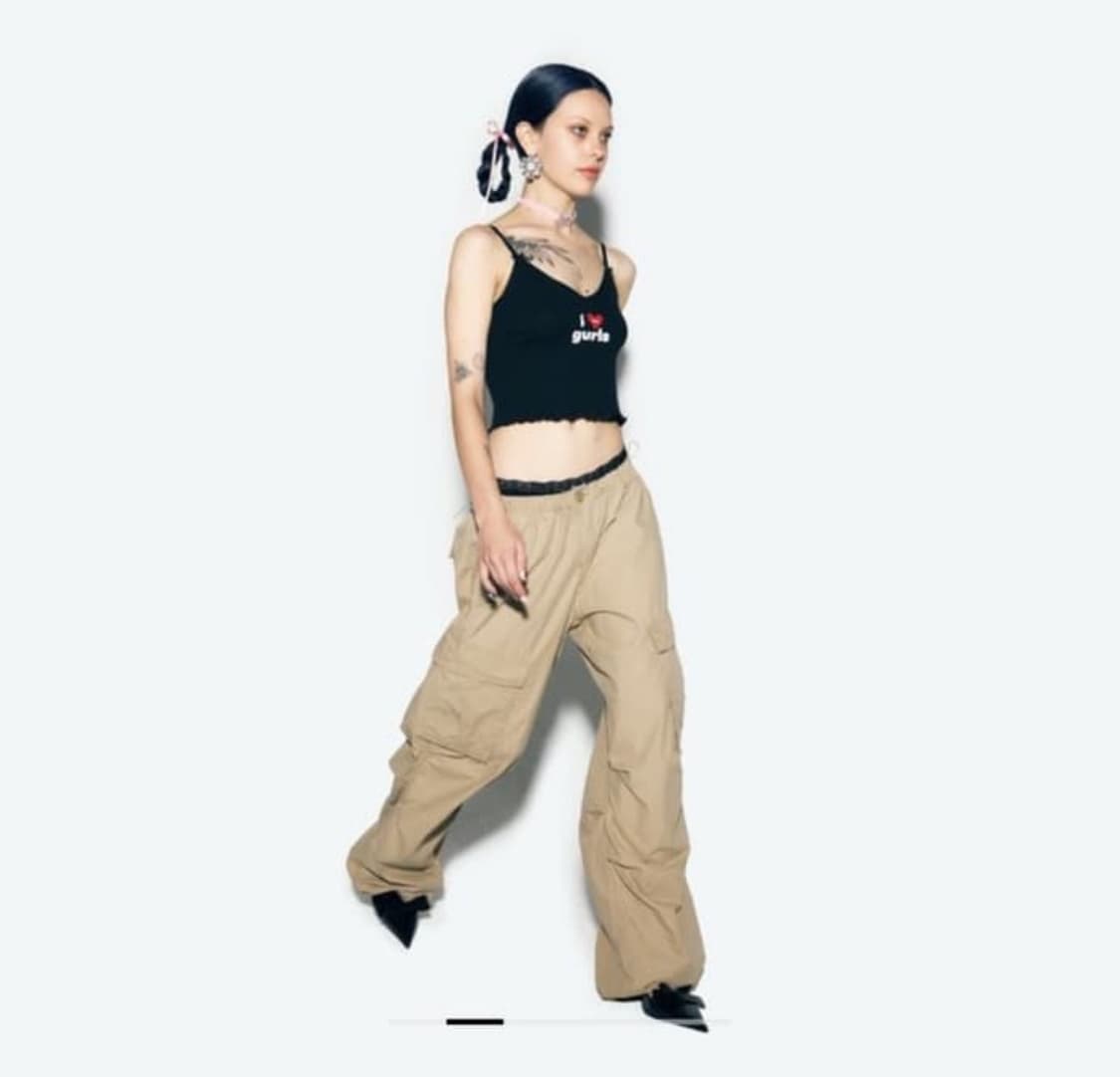 애즈이프캘리 카고 팬츠 베이지 상품이미지1