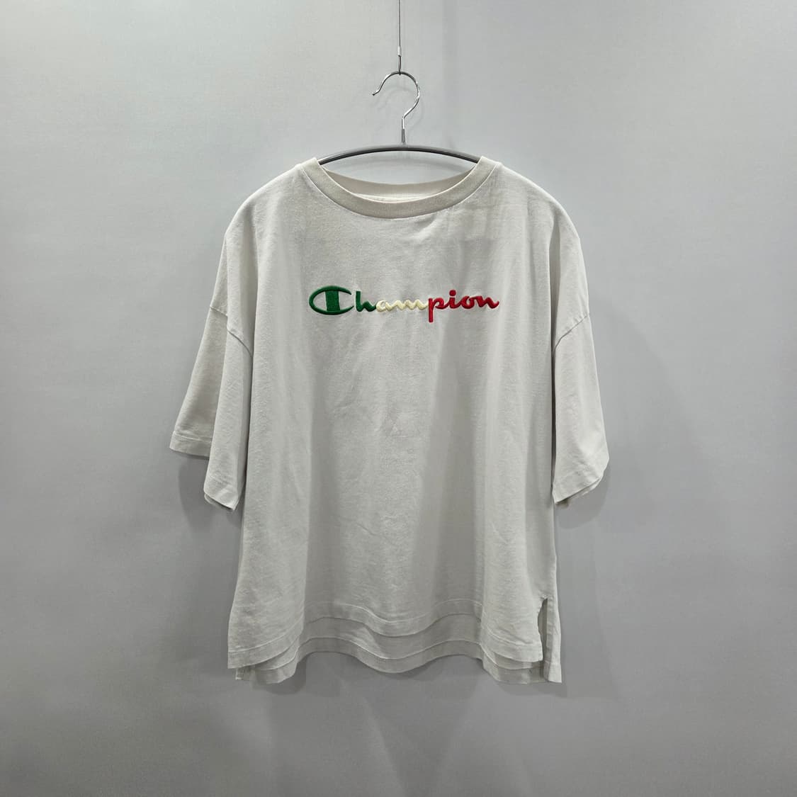 챔피온 우먼 자수 스펠로고 티셔츠 L 상품이미지1