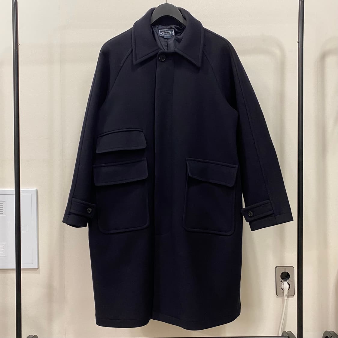 아웃스탠딩 메리노울 롱 발마칸 코트 상품이미지1