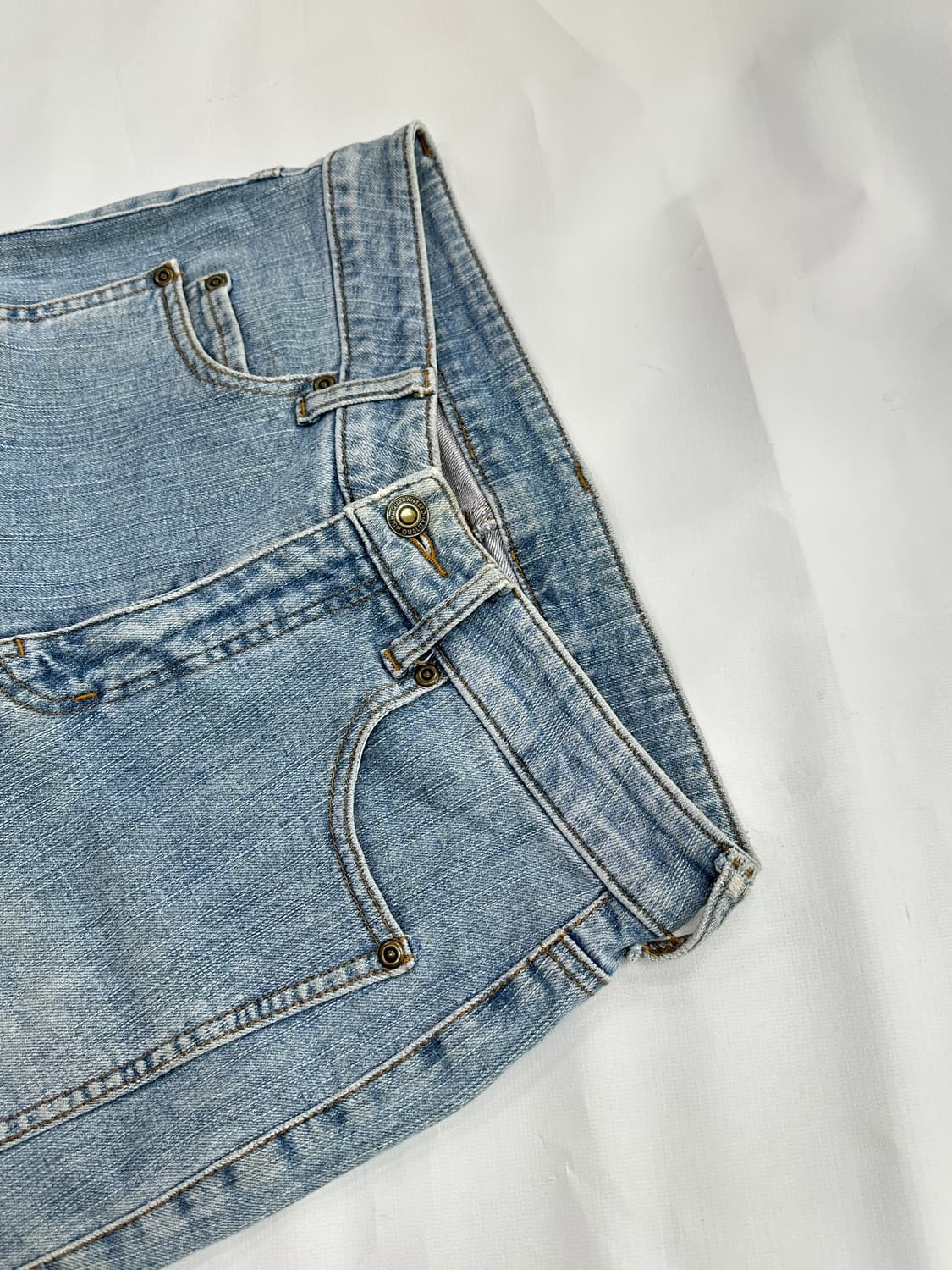 ⭐️재팬 빈티지 y2k 연청 워싱 부츠컷 팬츠 빈티지⭐ 데님 데코라 상품이미지4