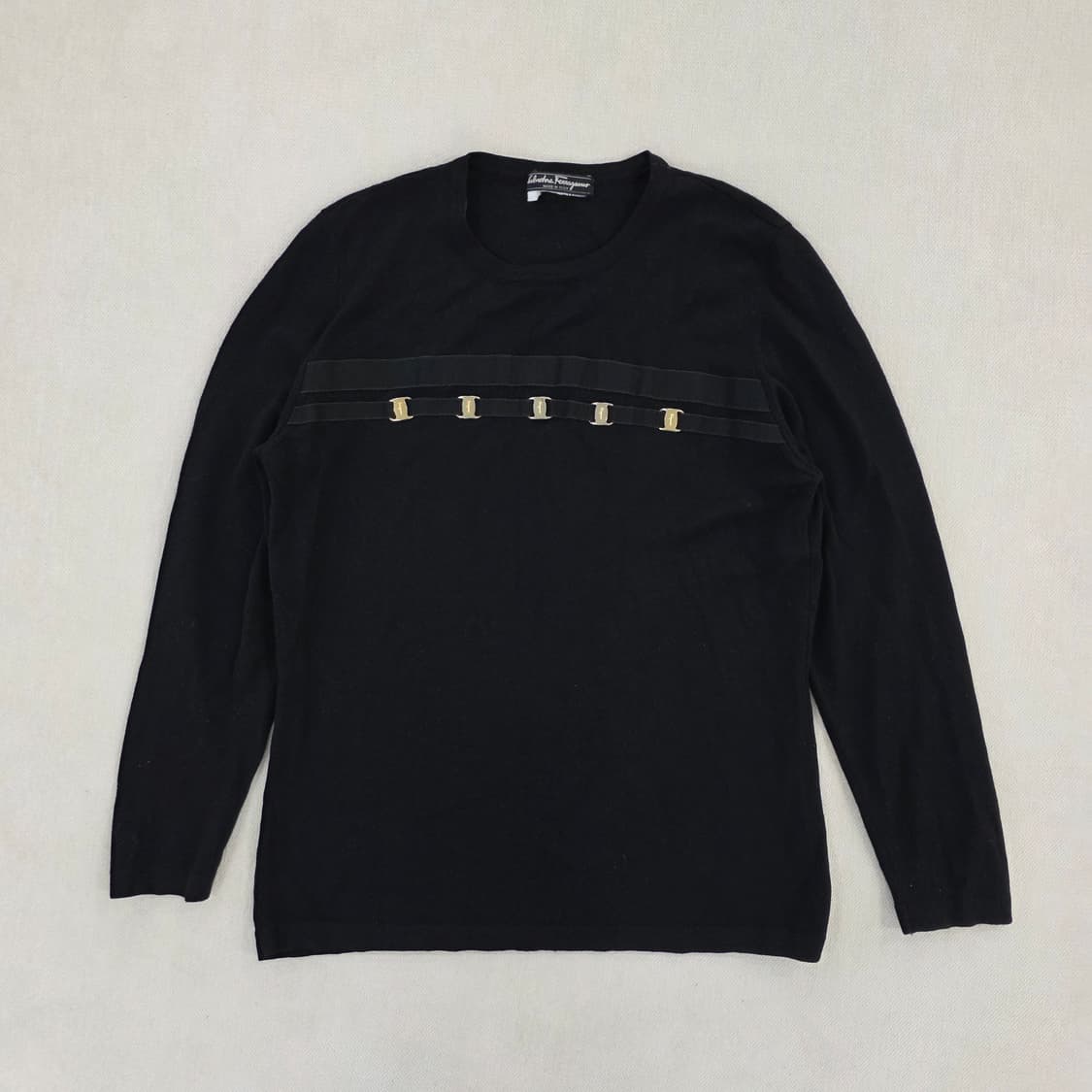 [실측] 페라가모 라운드넥 니트 스웨터 0127J 상품이미지1