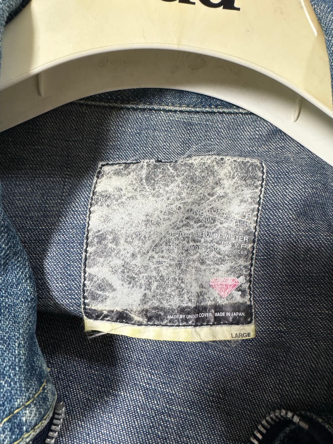 언더커버 01AW davf 데님 자켓 상품이미지3