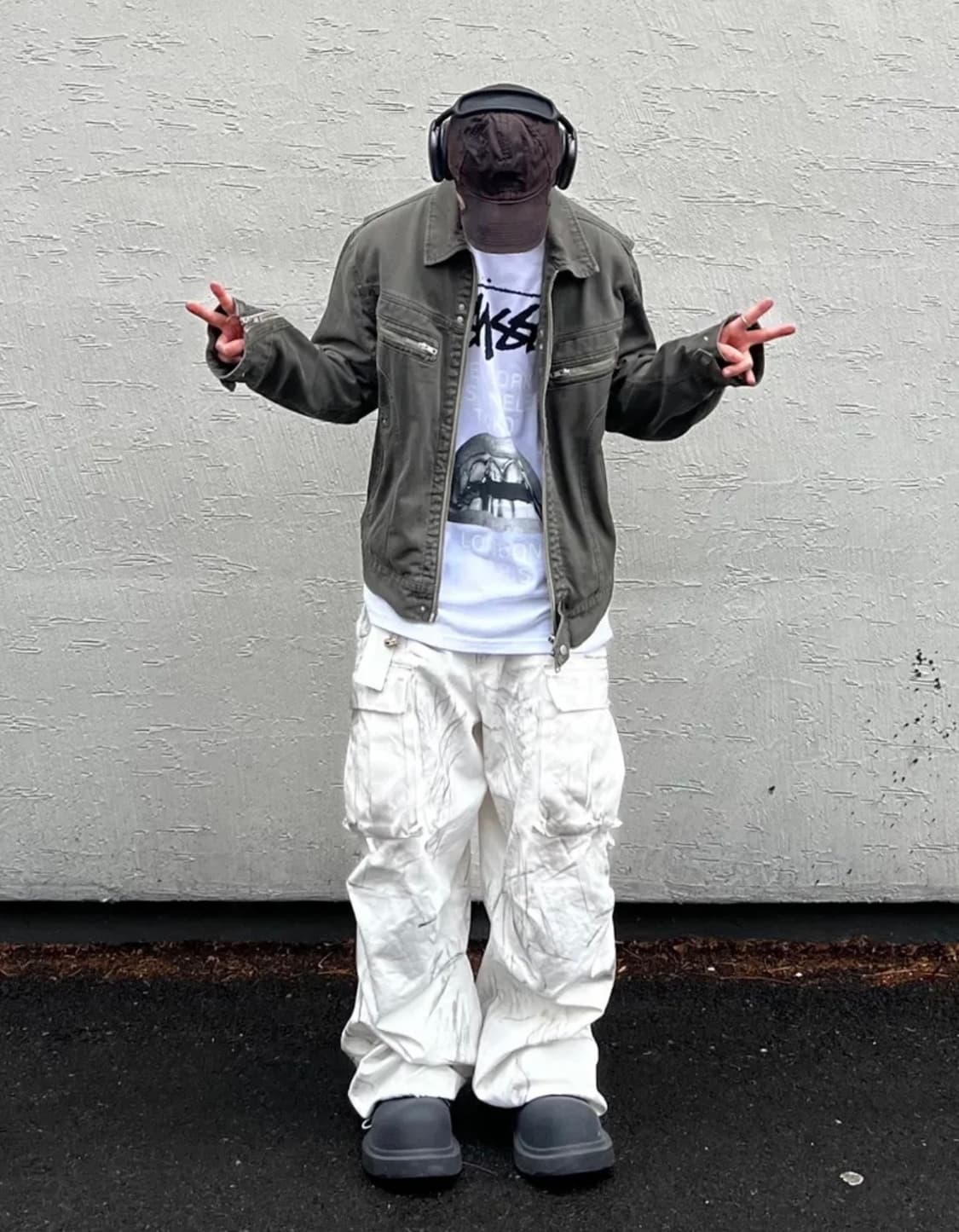 ZIPPER TRUCKER JACKET GARMENT DYEING KHA 상품이미지3