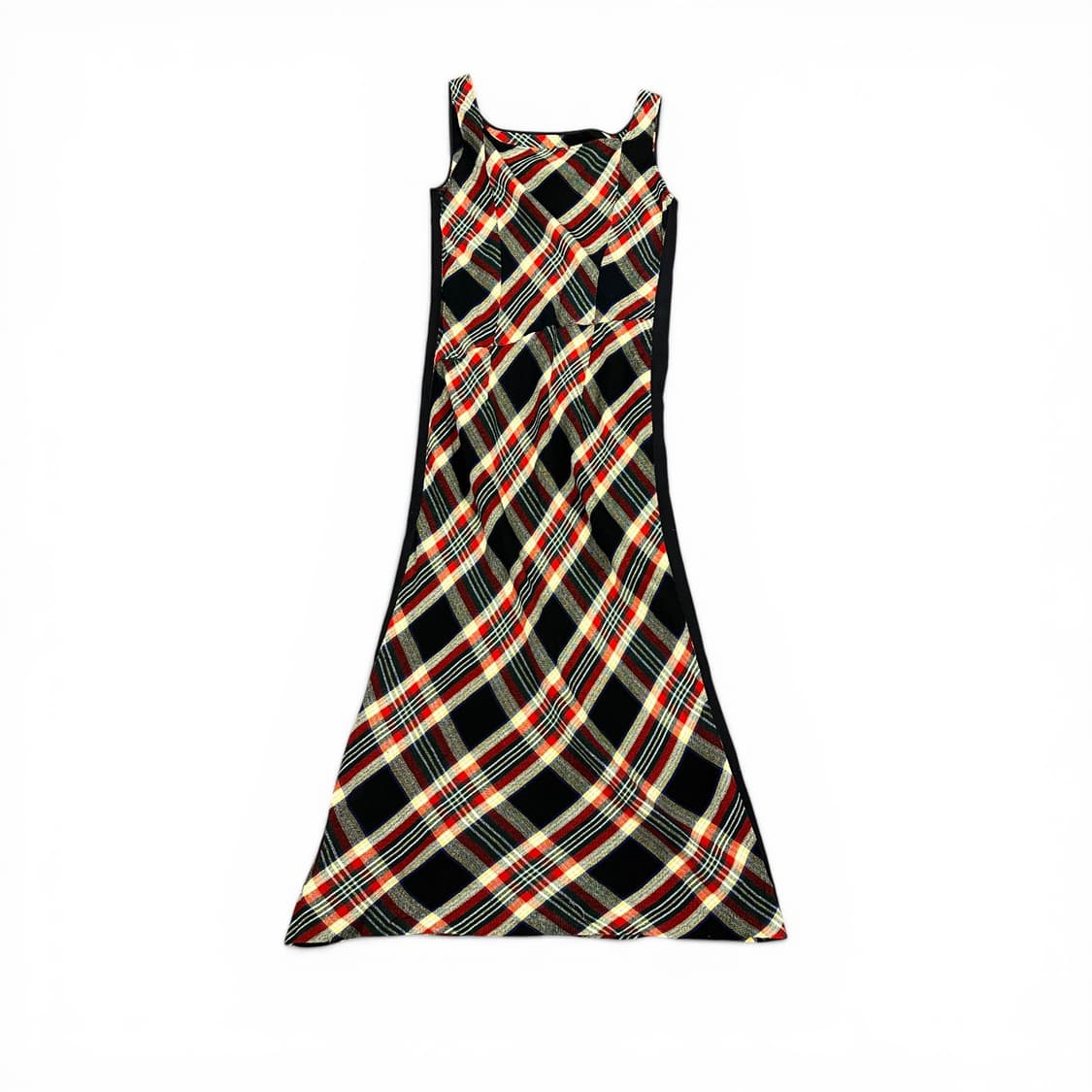 Side Detail Maxi Check Dress 상품이미지3