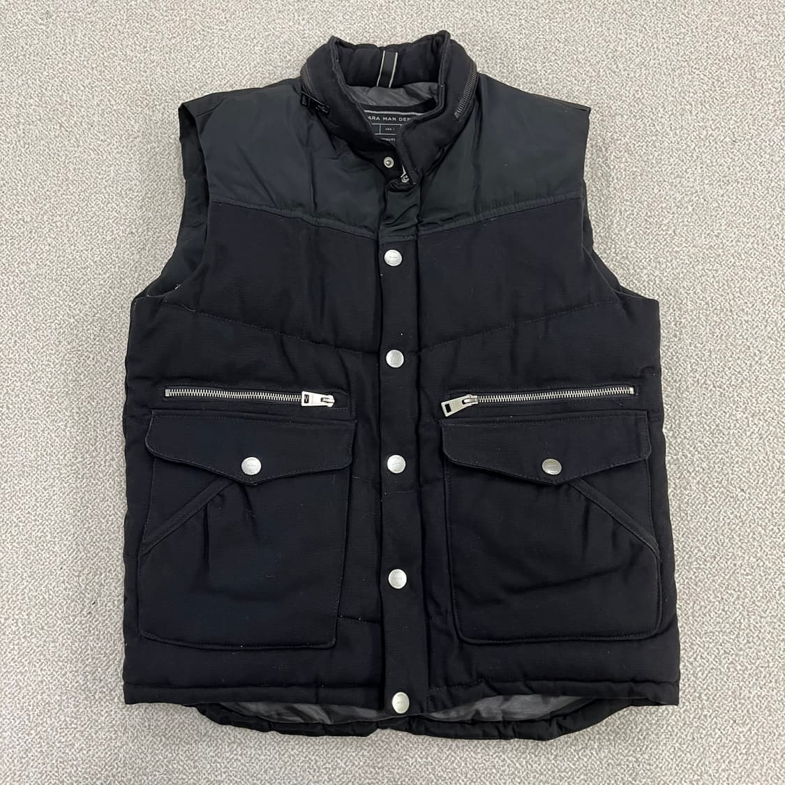 [S] 자라 데님 패딩 조끼 베스트 0105M1 상품이미지1